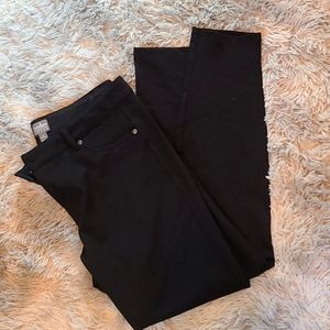 New York and company stretch dress jeans black